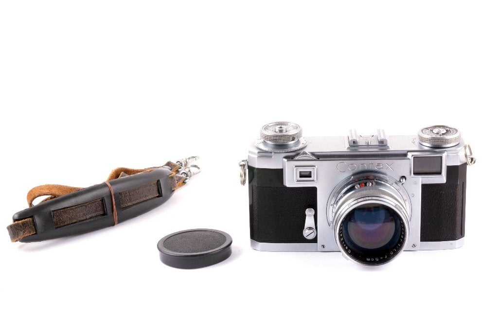 Contax IIa + 5cm f/1.5 Nieuwstaat 1 jaar garantie, Ophalen of Verzenden, Zo goed als nieuw, N, Overige Merken