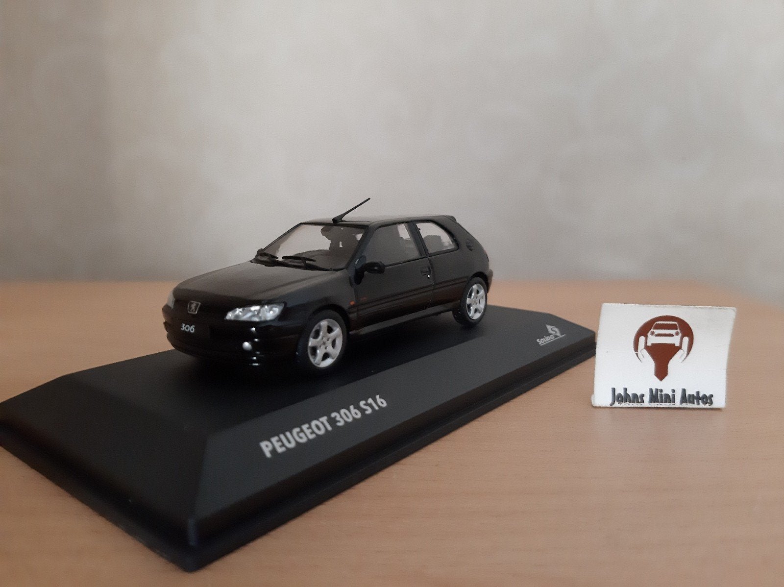 Peugeot 306 S16 1994 Onyx Zwart van Solido 1:43, Solido, Auto, Solido, Nieuw