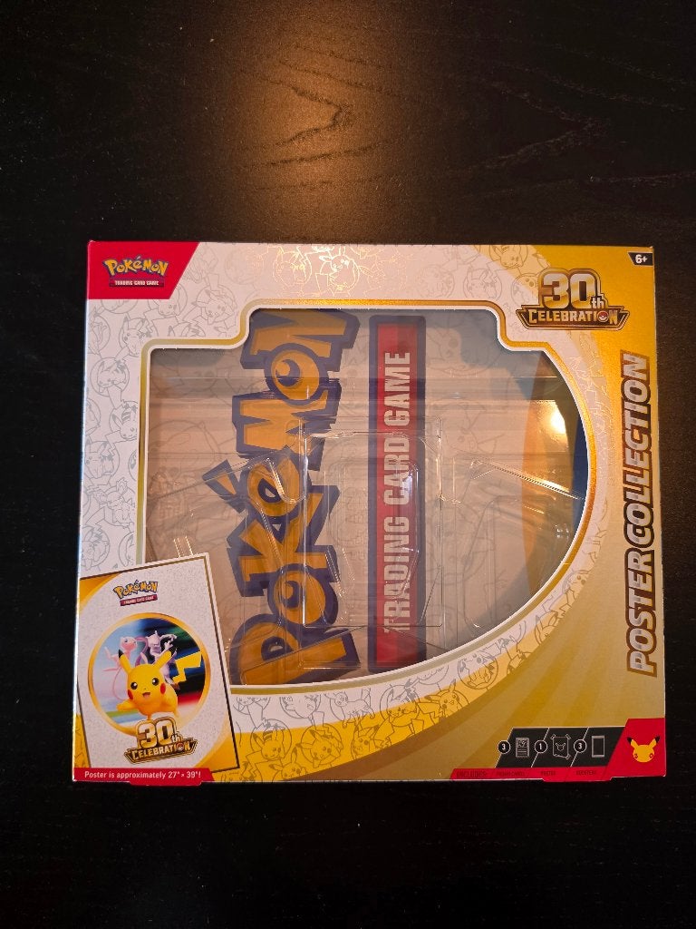 Pokémon TCG 30th Celebration POSTER + Box (geen kaarten), Ophalen of Verzenden, Nieuw, Overige typen