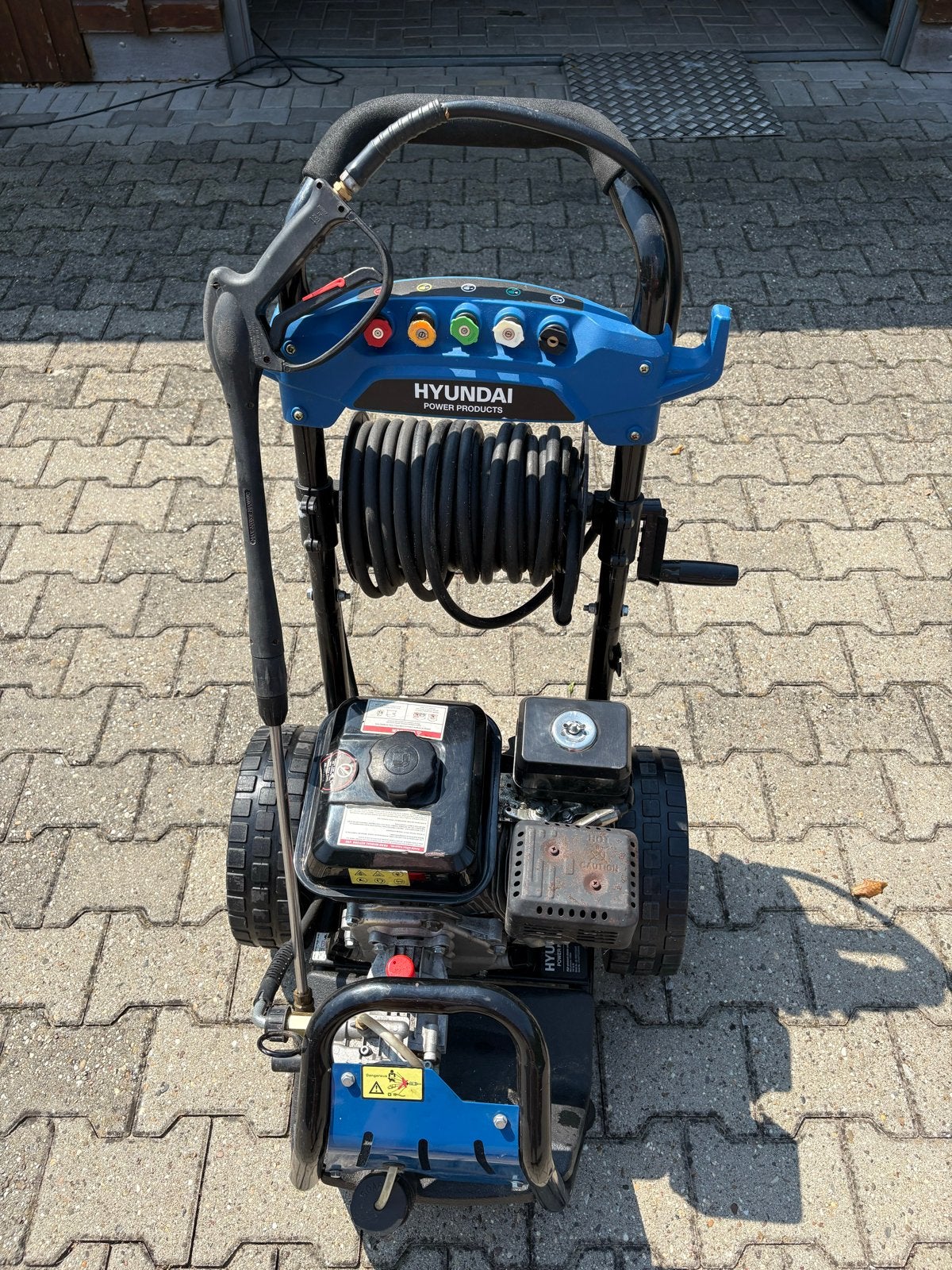 Hyundai Hogedrukreiniger met 20m slang, 200 Bar, Ophalen, Gebruikt, Benzine