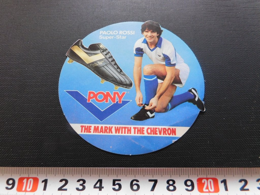 sticker PAOLO ROSSI Super-Star PONY The mark with the chevro, Ophalen of Verzenden, Zo goed als nieuw