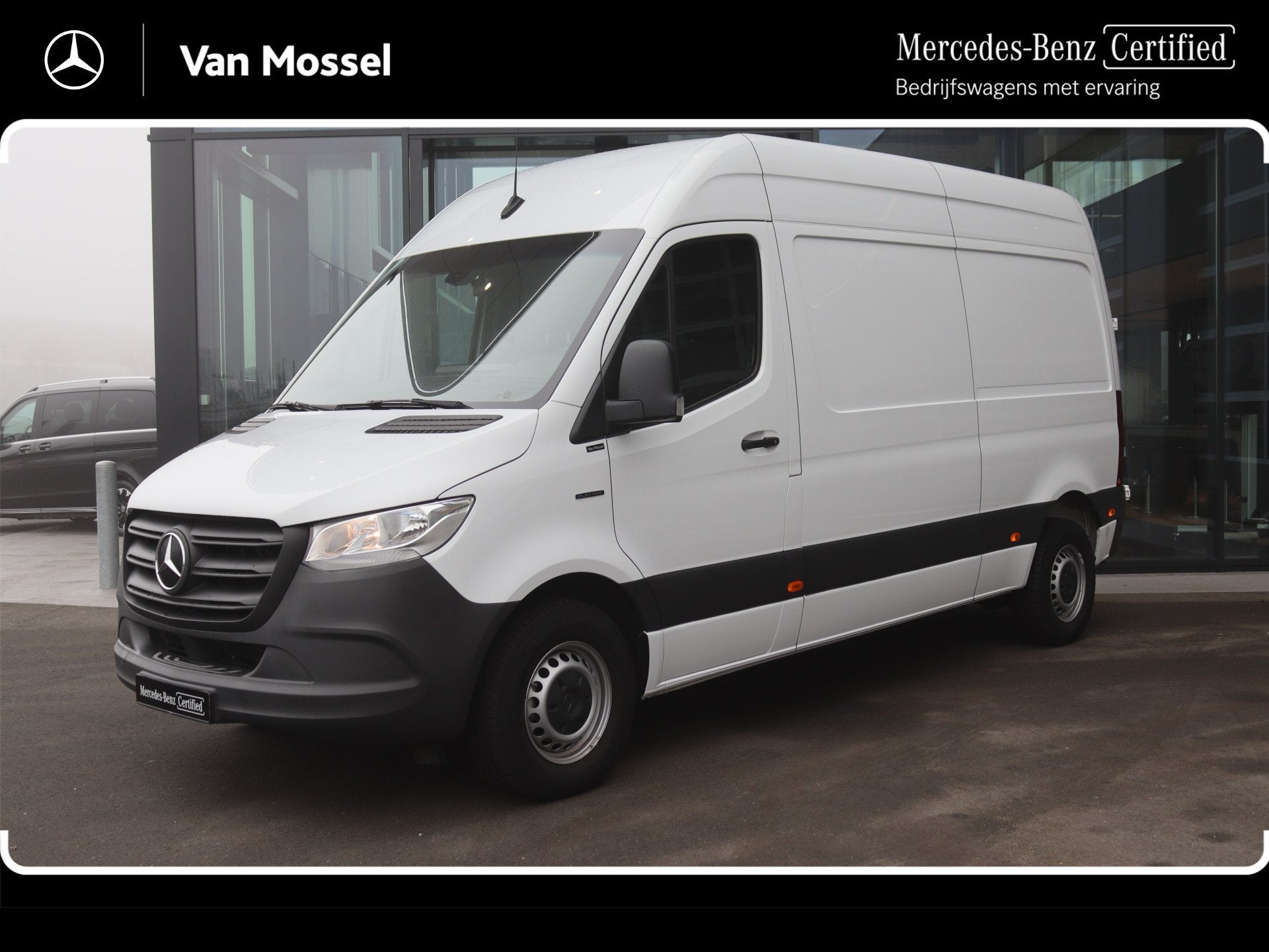 Mercedes-Benz eSprinter 312 L2H2 85 KW - 55 kWh |AIRCO/ALARM, 142 km, Stof, Gebruikt, Zwart