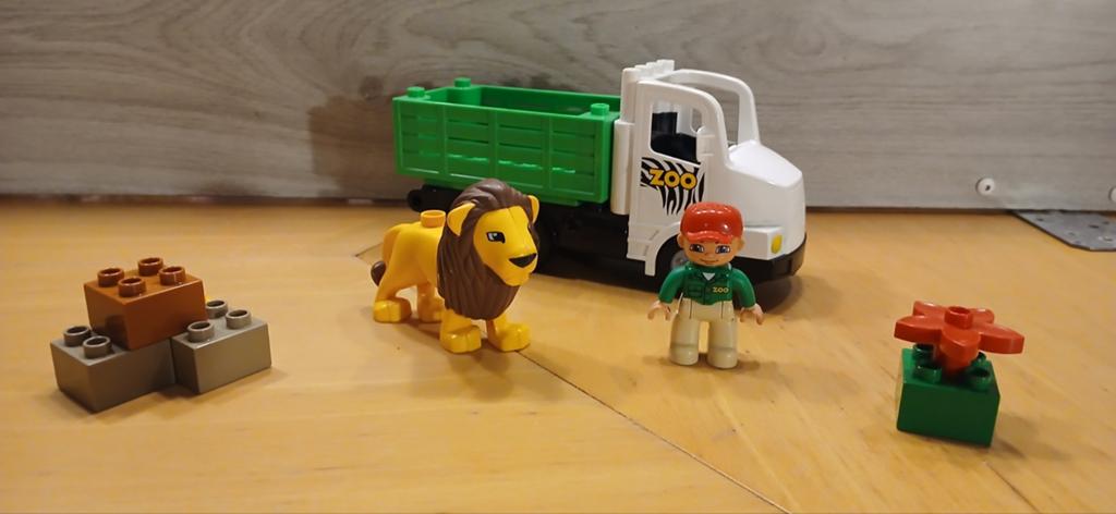 Duplo 6172 Zoo vrachtwagen, Ophalen of Verzenden, Zo goed als nieuw, Compleet, Duplo