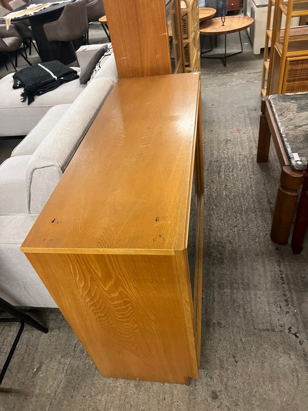 Vintage hellerau Vitrinekast, Ophalen, ., Zo goed als nieuw, 150 tot 200 cm