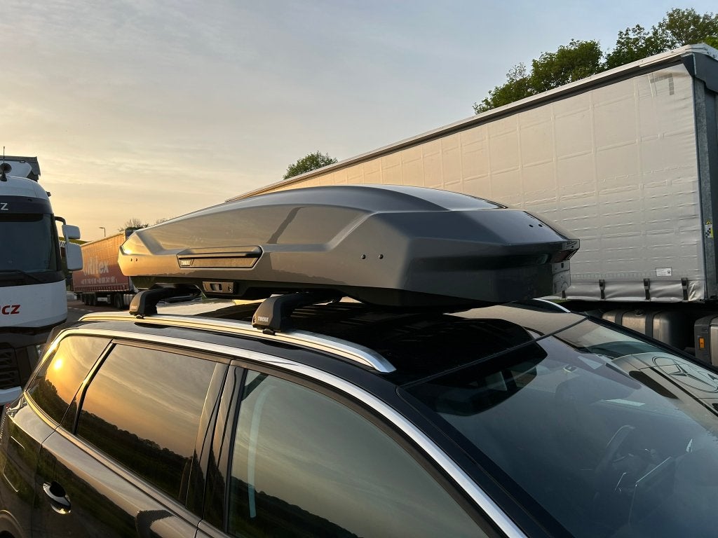 Zomervakantie te huur dakkoffer Thule Motion XL 500L, Auto diversen, Dakkoffers, Ophalen, Zo goed als nieuw
