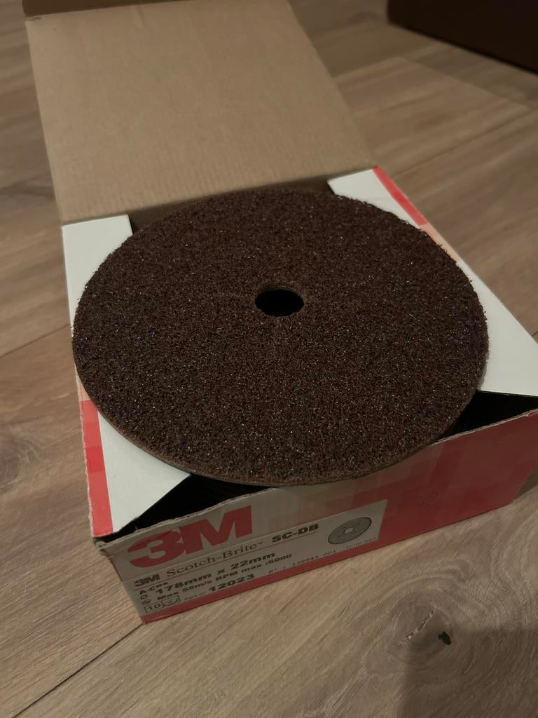 3M Scotch-Brite 178x22mm SC-DB Schuur-/Slijpschijven, Ophalen of Verzenden, Nieuw, Haakse handslijpmachine