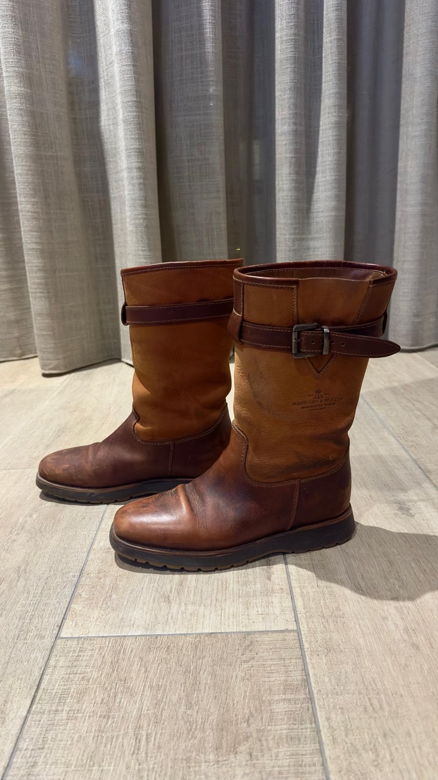 Magellan & Mulloy Leren Laarzen - Zo goed als nieuw, Kleding | Dames, Bruin, Lage of Enkellaarzen, Ophalen of Verzenden, Zo goed als nieuw