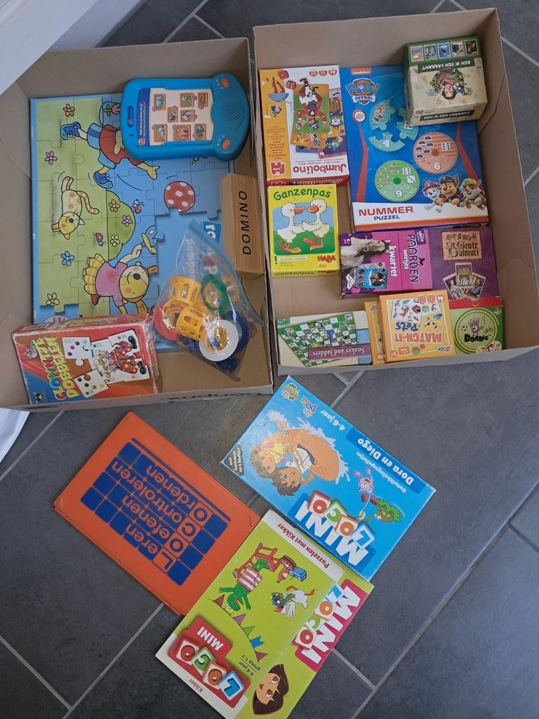 Diversen spelletjes voor peuters en kleuters, euro per stuk., Ophalen