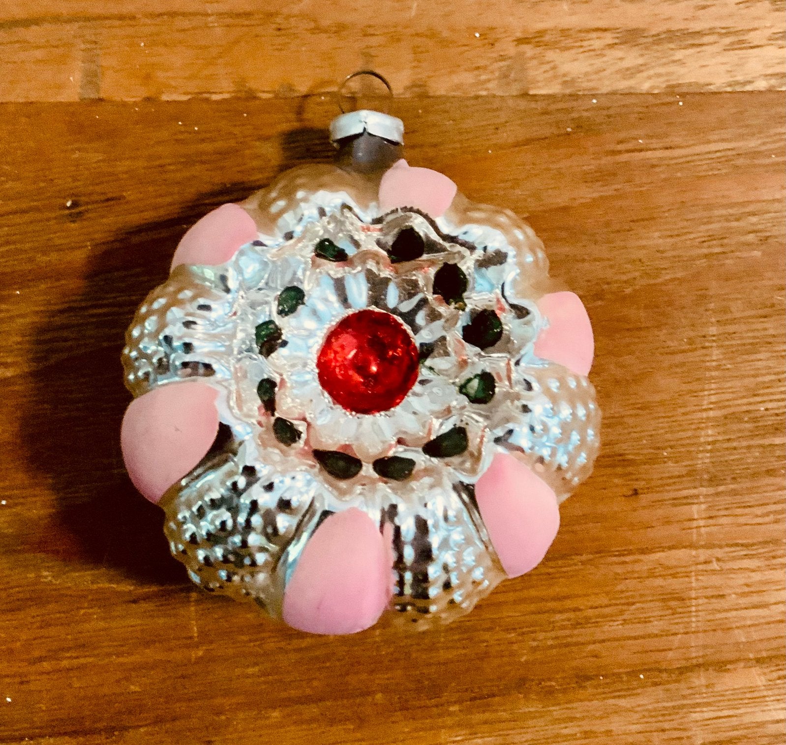 Antieke kerstbal 1930 kwik glas Lauscha, Diversen, Ophalen of Verzenden, Gebruikt