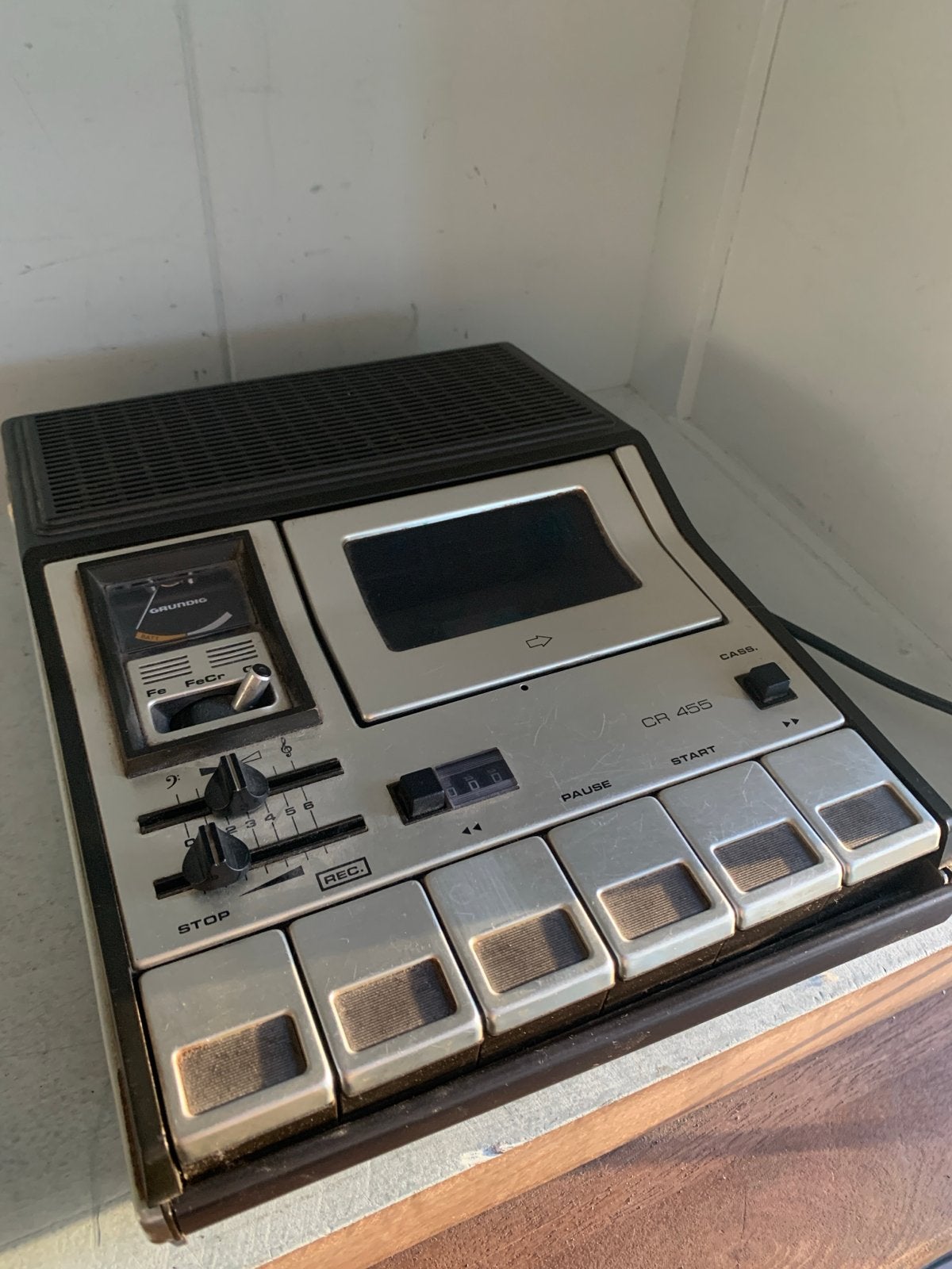 Grundig CR 455 Cassette Recorder - Vintage, Ophalen of Verzenden, Overige merken
