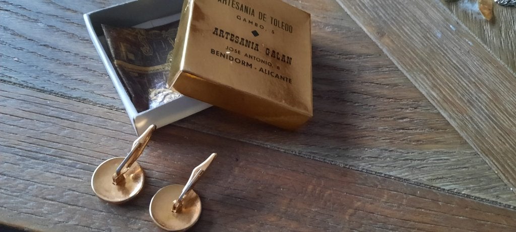 manchetknopen Spaans, Ophalen of Verzenden, Zo goed als nieuw, Overige materialen