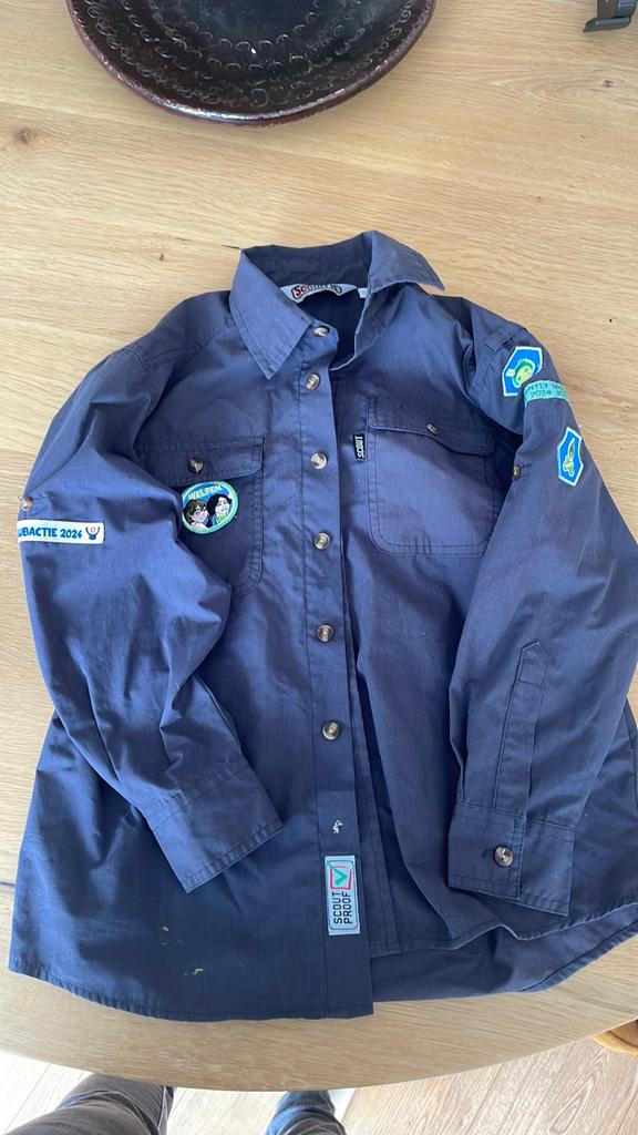 Waterscouting blouse, das en dasring maat 140, Ophalen of Verzenden, Zo goed als nieuw, Kleding