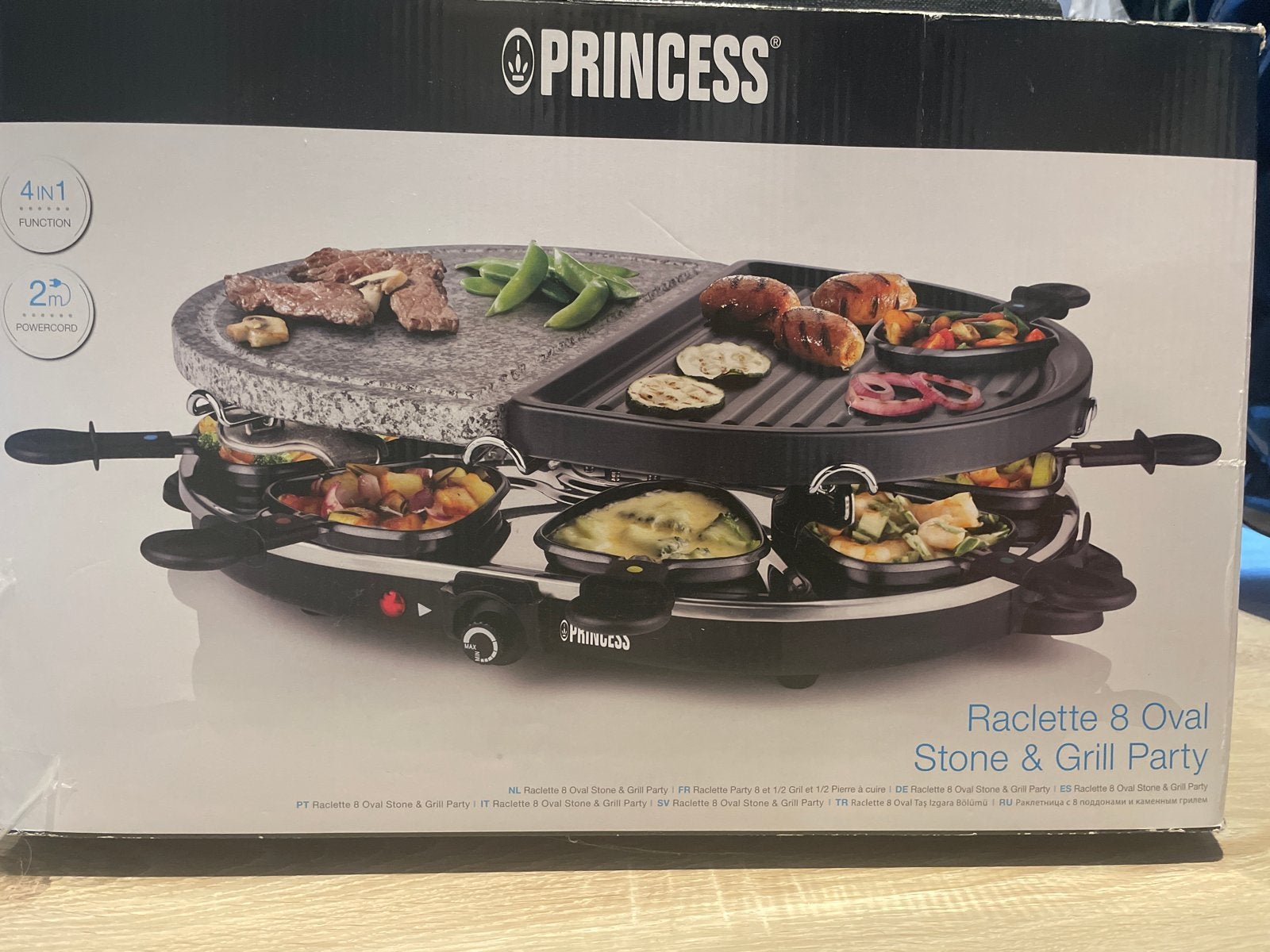 Princess Raclette 8. Gourmet, Witgoed en Apparatuur, Gourmetstellen, Ophalen, Gebruikt, 8 personen of meer