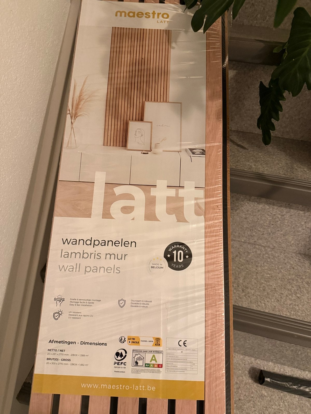 Maestro Latt Wandpanelen - Eenvoudige Montage, Doe-het-zelf en Verbouw, Minder dan 25 mm, Overige typen, Nieuw, Ophalen of Verzenden