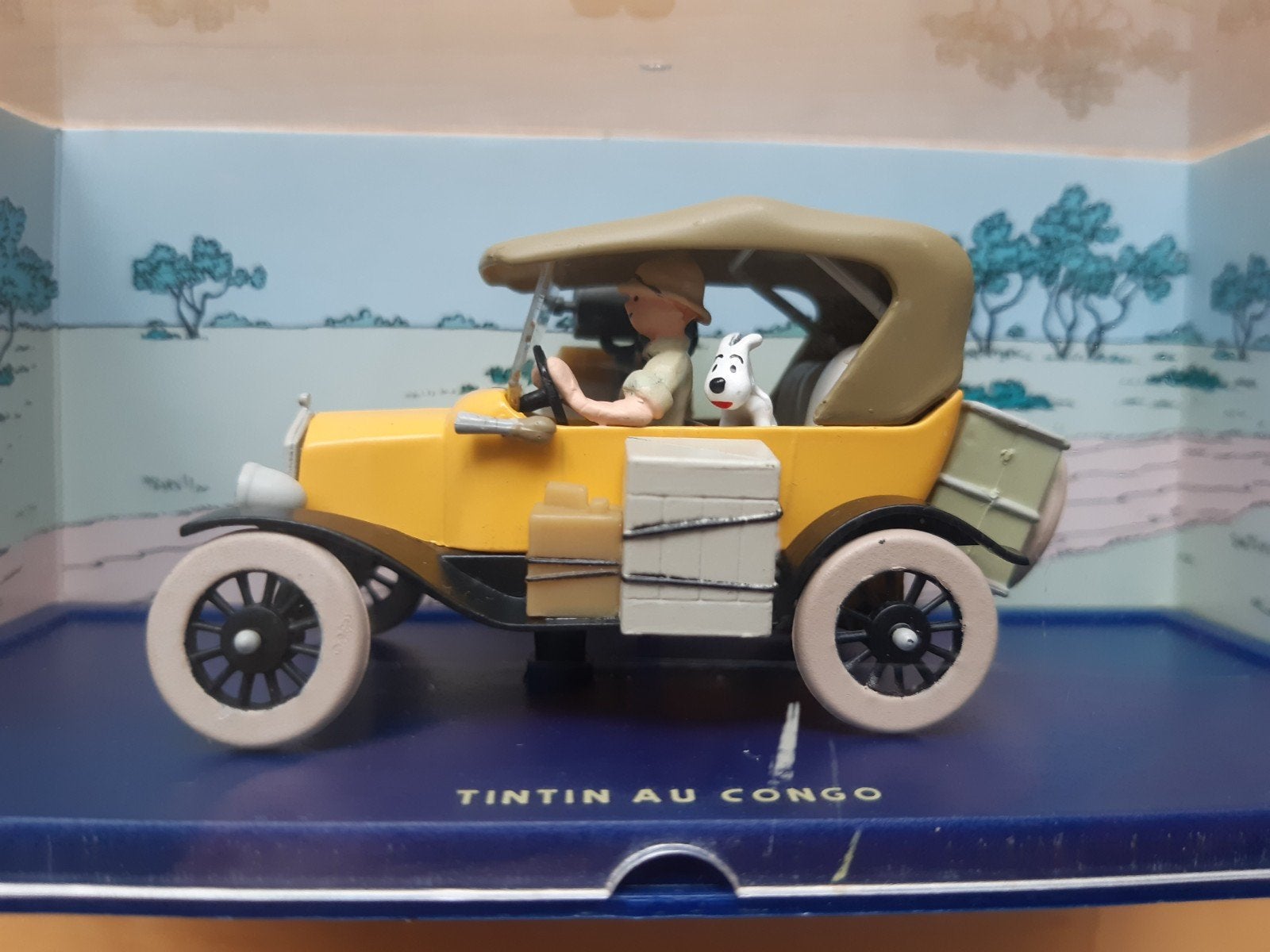 Tintin in Congo (Kuifje) model auto, Ophalen of Verzenden, Kuifje, Zo goed als nieuw, Beeldje of Figuurtje