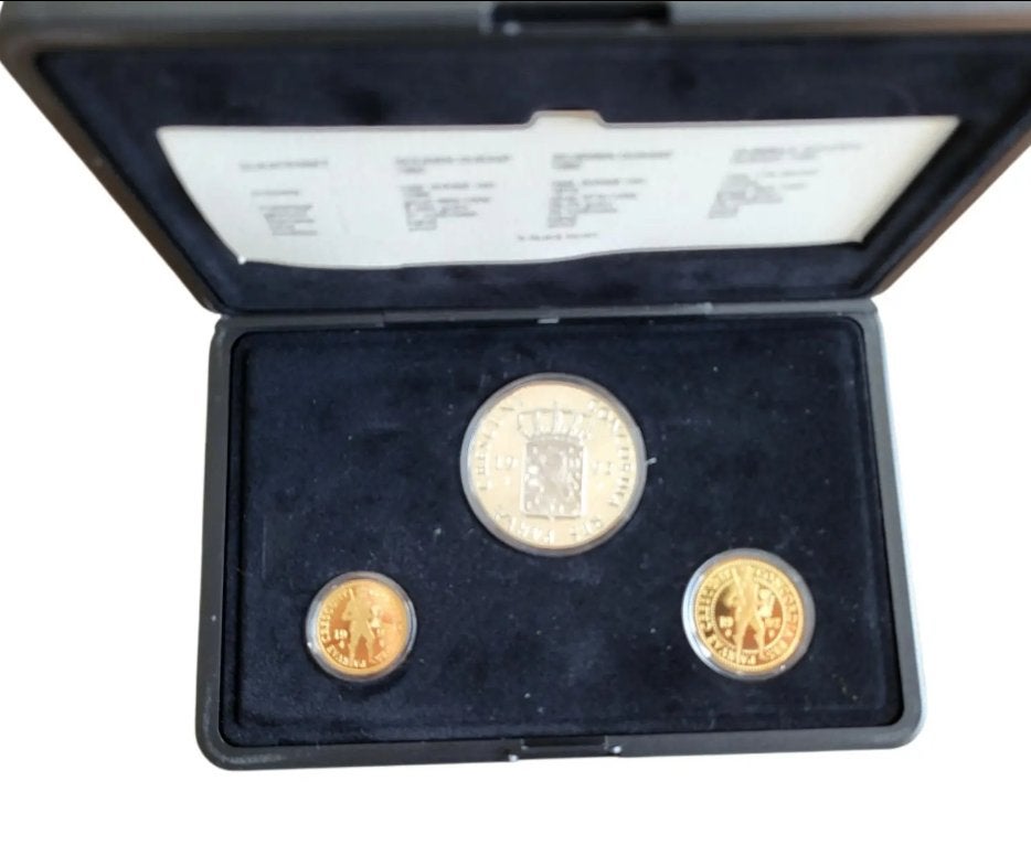 Nederland combinatieset gouden en zilveren dukaat 1992 in pr