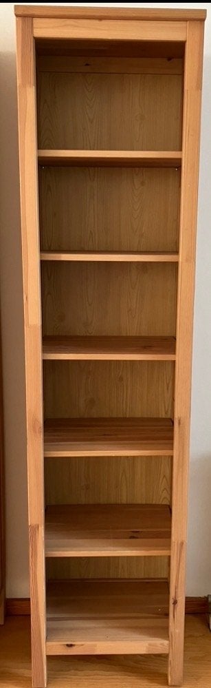 Ikea Hemnes massief grenen boekenkast 48cm breed (zganieuw), Ophalen, Met plank(en), Minder dan 50 cm, Gebruikt