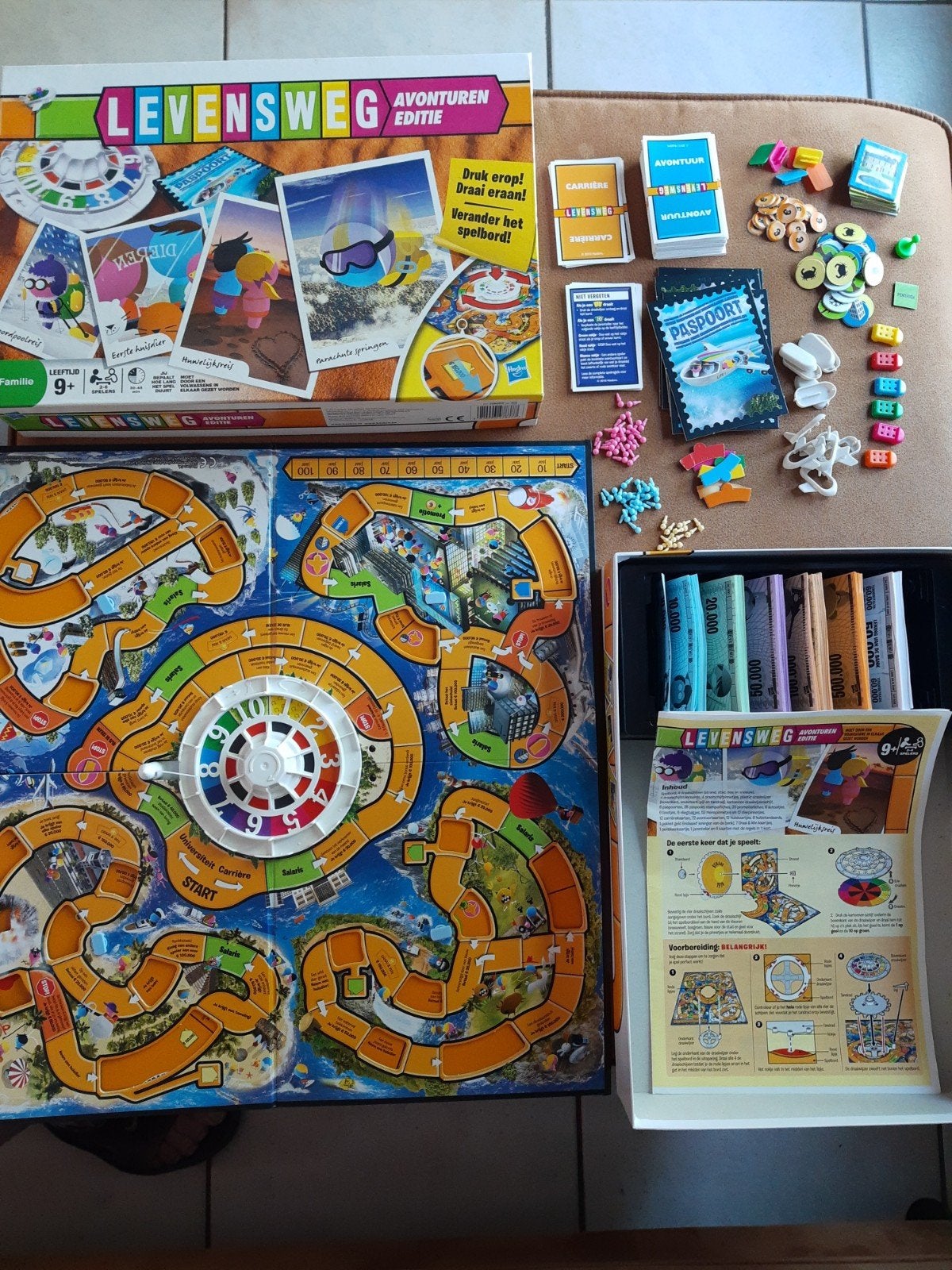 Levensweg Avonturen Editie Bordspel - Compleet, Consumeraffairs@hasbro.co.uk, Ophalen of Verzenden, Zo goed als nieuw, Drie of vier spelers