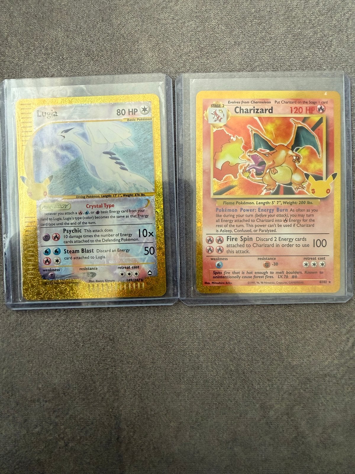 Pokémon 30th Anniversary Toppers: Lugia & Charizard, Ophalen of Verzenden, Zo goed als nieuw, Meerdere kaarten, Foil