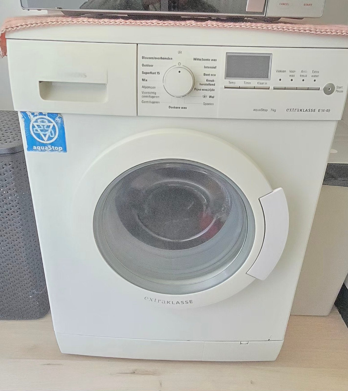 Wasmachine Siemens Extraklasse E14-49 - 7kg inhoud, Gebruikt, Ophalen of Verzenden, Voorlader, 85 tot 90 cm