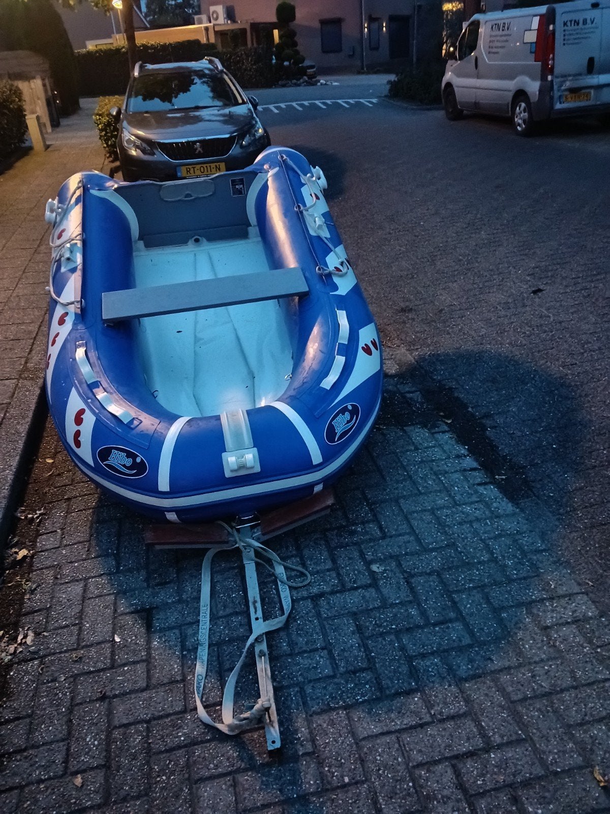 Foto 24 van rubberboot met moter / buitenboordmotor en trailer