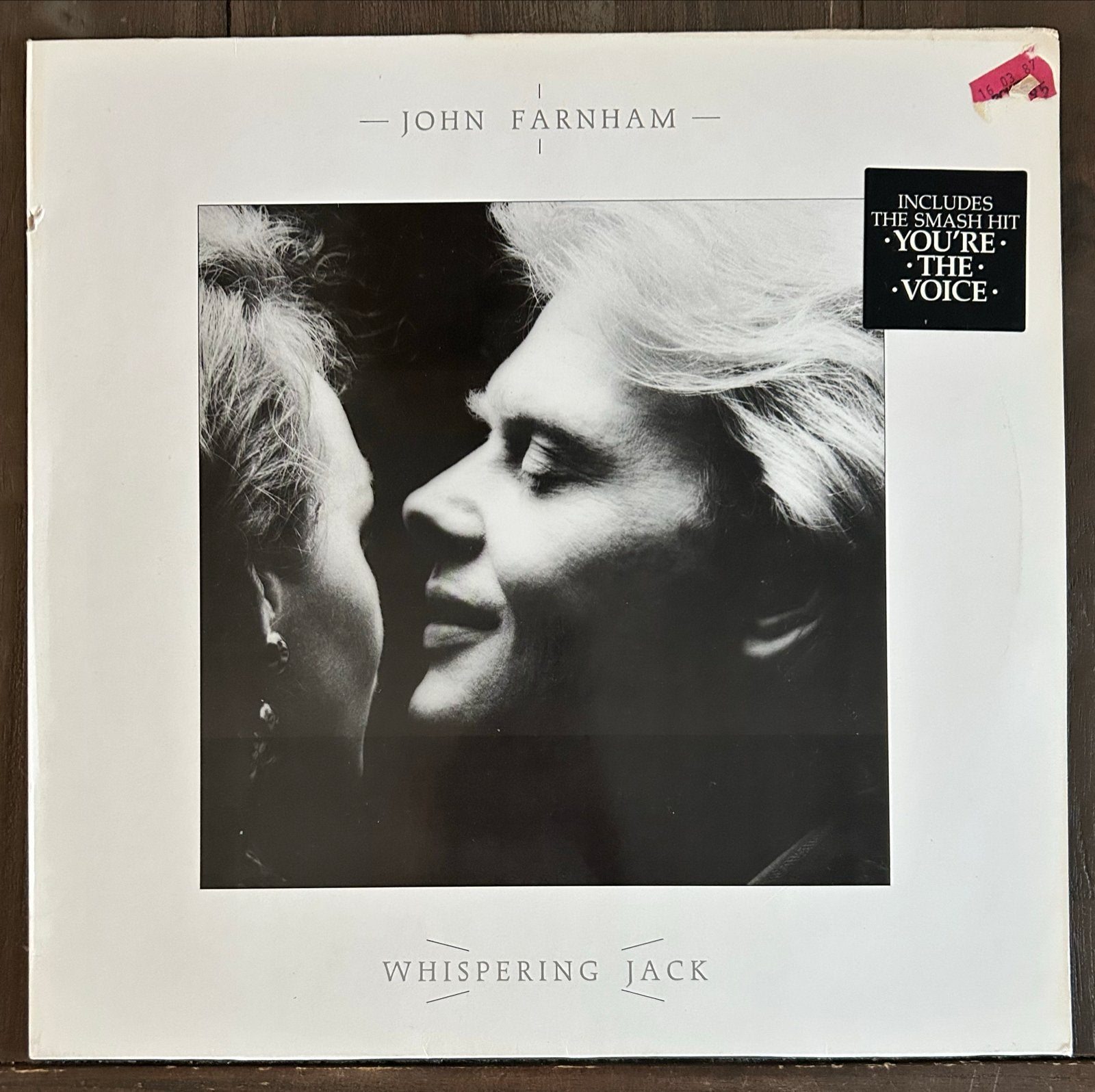 John Farnham - Whispering Jack LP (1986), LP, Gebruikt, Originele persing, Ophalen of Verzenden