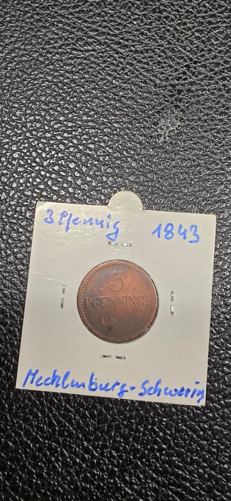 Germaanse staten 3 pfennig 1843 Mecklenburg-Schwerin, Ophalen of Verzenden, Duitsland