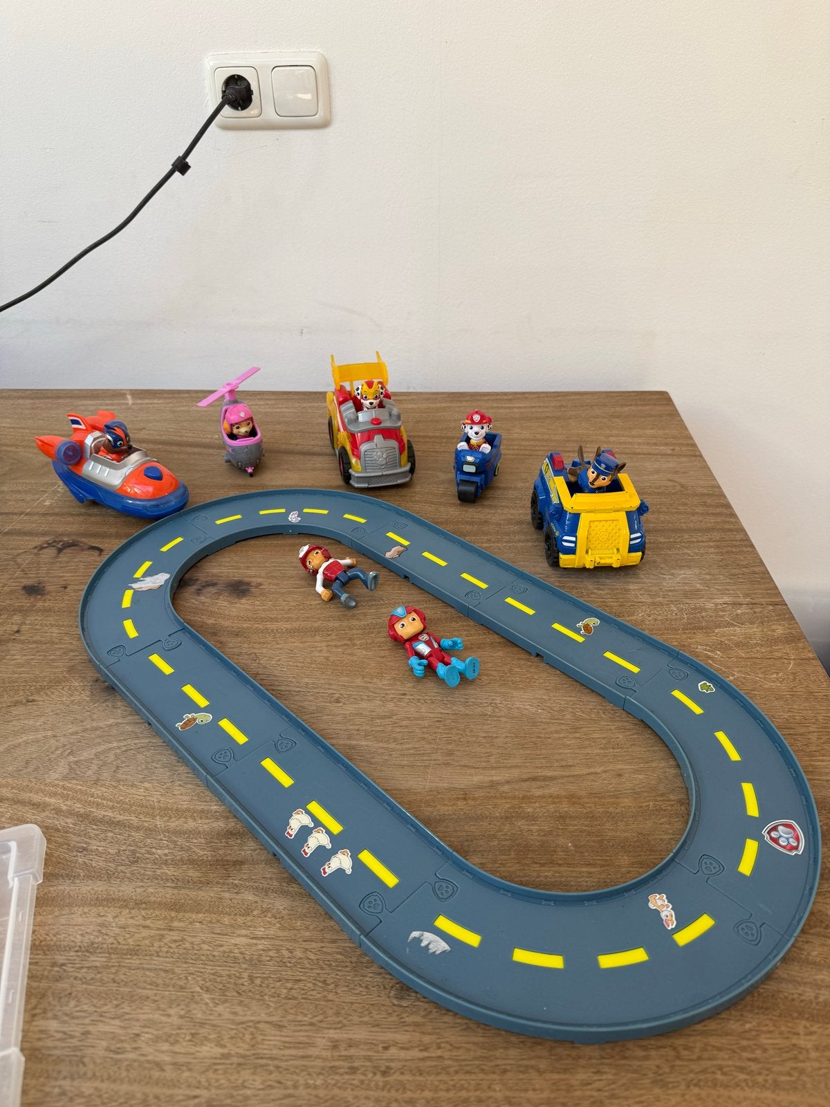 Paw Patrol speelset met figuren en voertuigen, Ophalen of Verzenden, Gebruikt