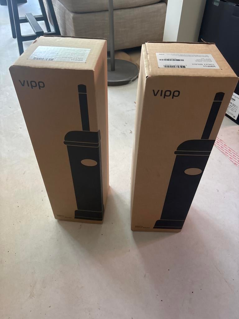 2x Vipp Toiletborstel Zwart - Nieuw in Doos, Ophalen of Verzenden, Nieuw, Zwart, Overige typen