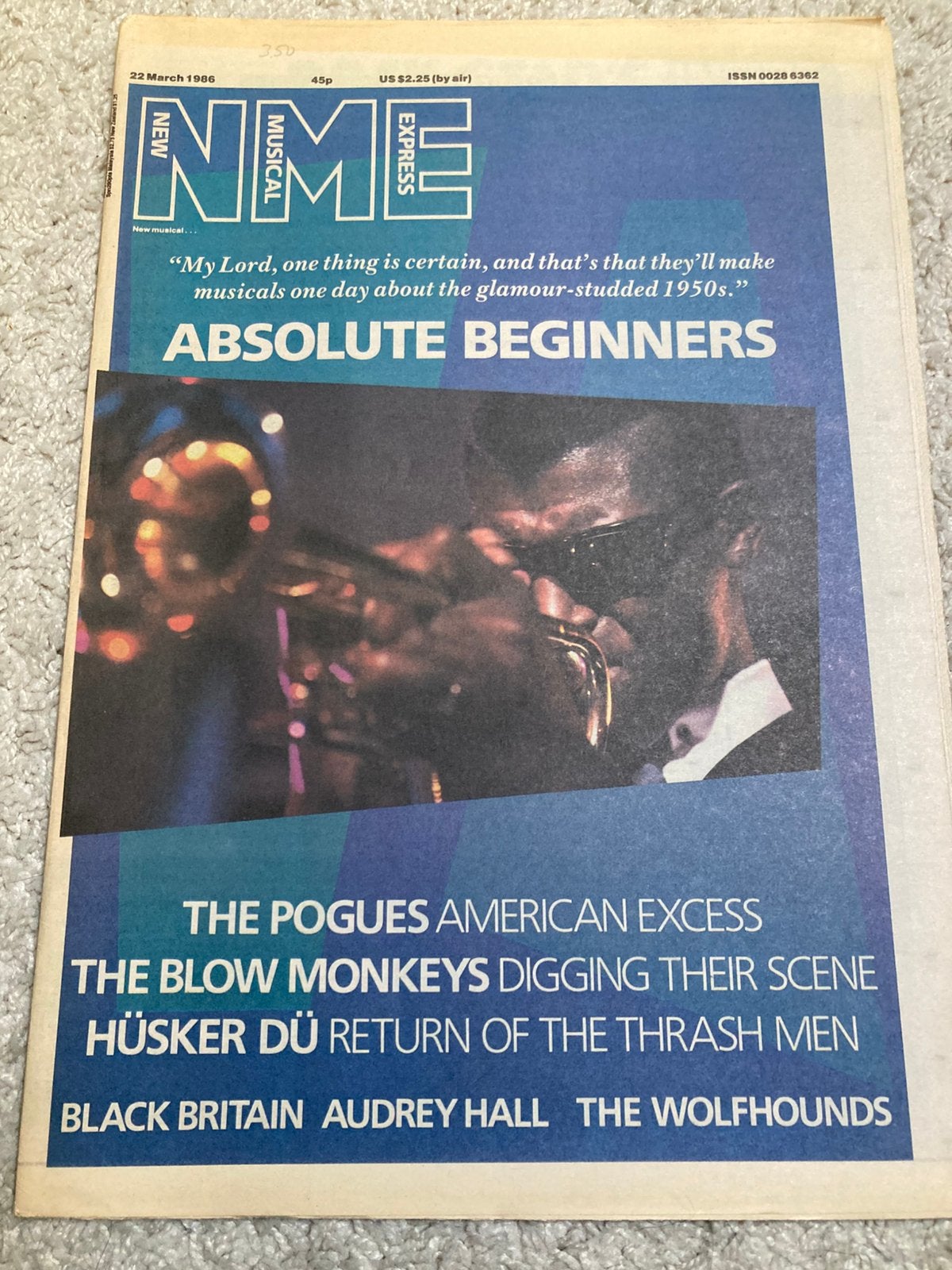 NME 1986 HÜSKER DÜ Blow Monkees POGUES Wolfhounds PRINCE, Boeken, Ophalen of Verzenden, Zo goed als nieuw, Muziek, Film of Tv
