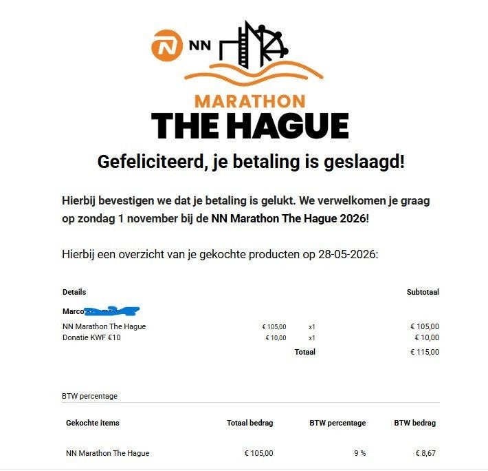 Haagse Marathon, Overige merken, Overige typen, Nieuw, Ophalen of Verzenden