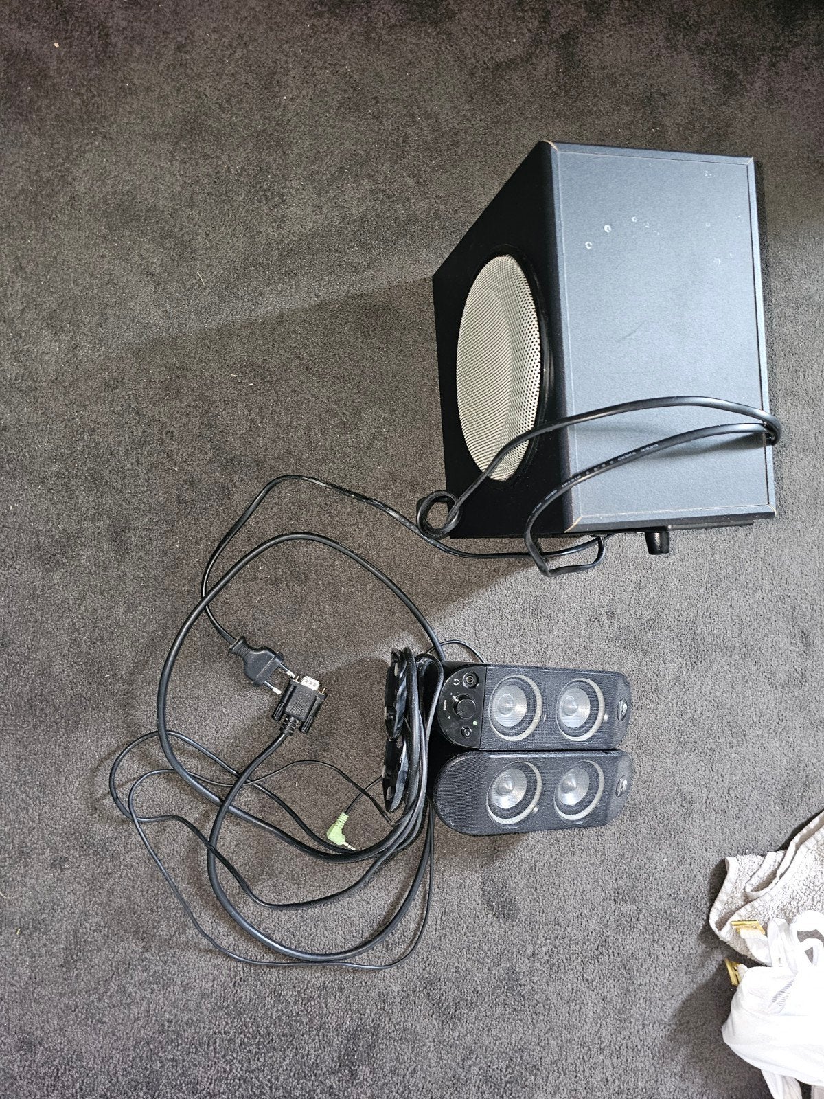Logitech X-230 2.1 Luidsprekerset met Subwoofer, Computers en Software, Pc speakers, Ophalen of Verzenden, Gebruikt, Audiokanaal 2.1