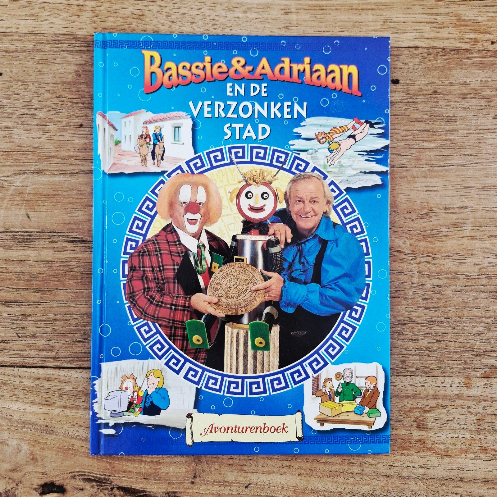 Bassie & Adriaan en de Verzonken Stad - Avonturenboek, Ophalen of Verzenden, Gelezen, Bassie & Adriaan