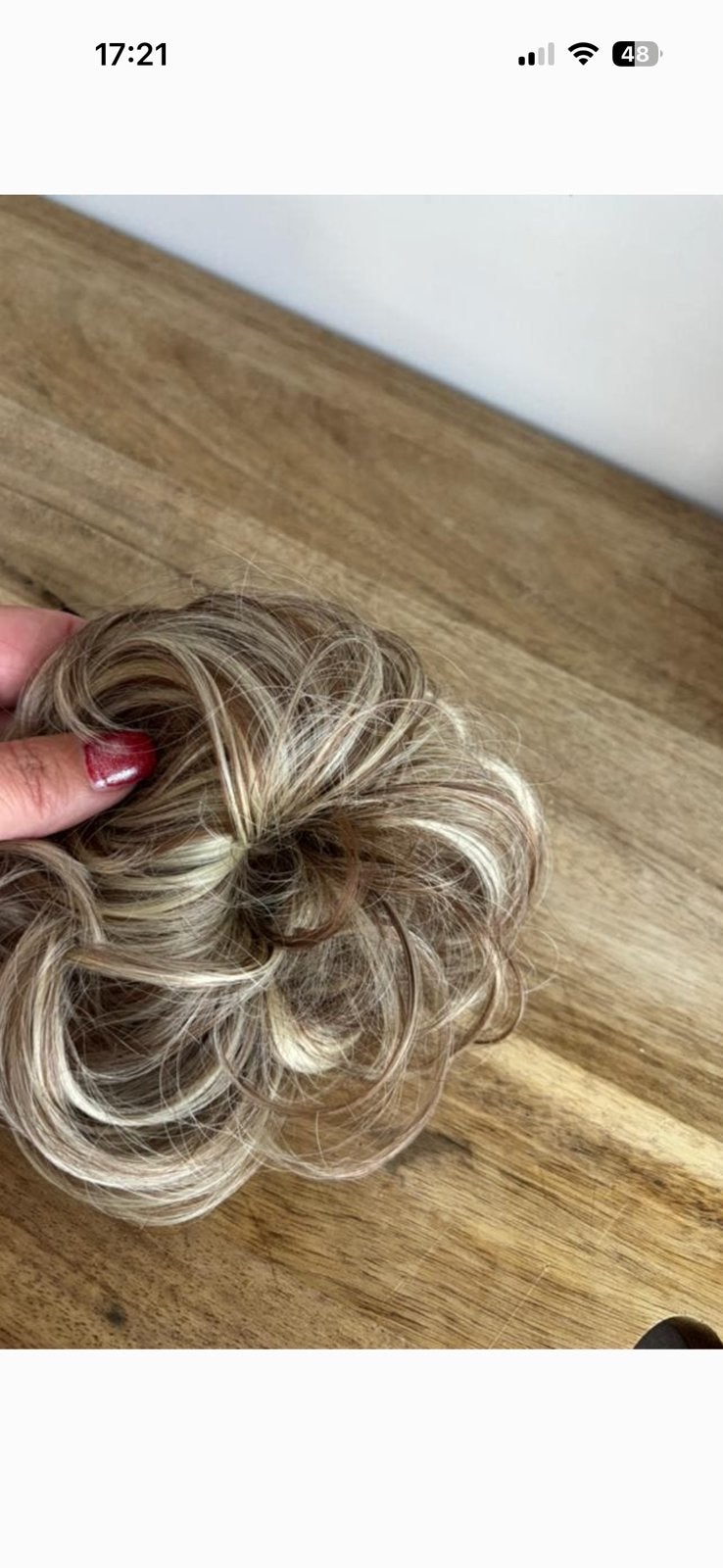Haar donut, Ophalen of Verzenden, Zo goed als nieuw, Pruik of Haarverlenging