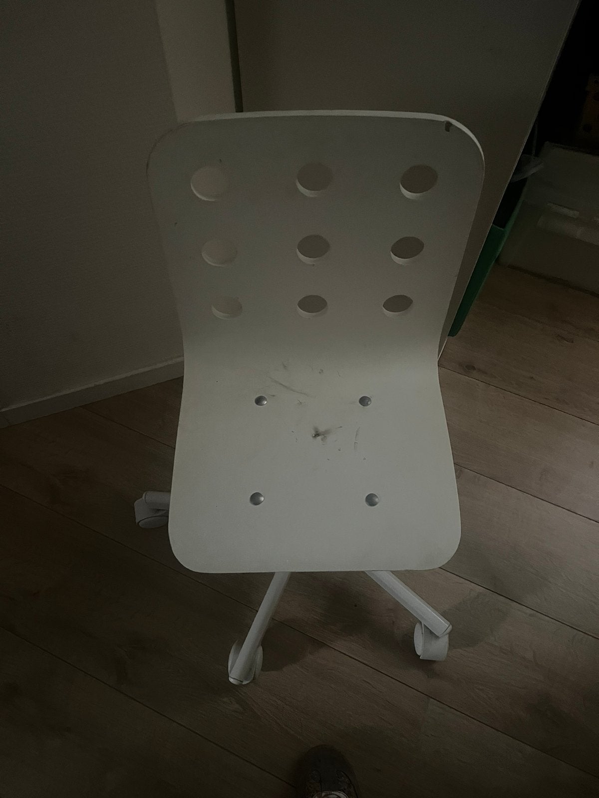 Ikea kinderbureaustoel wit, Ophalen, Gebruikt, Wit