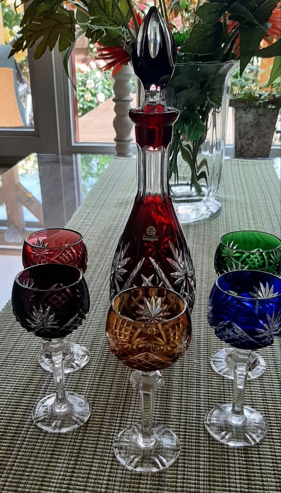 Drachen set met karaf., Antiek en Kunst, Ophalen of Verzenden
