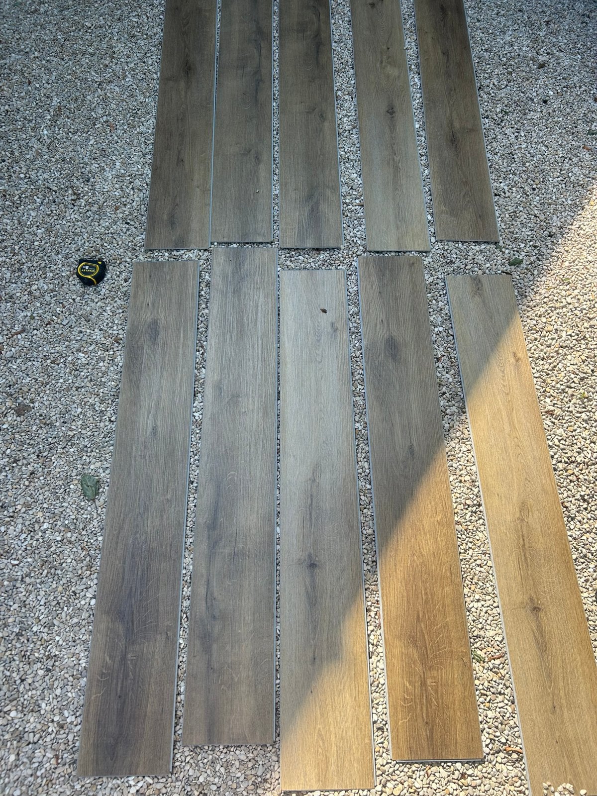 Restpartij 10 planken pvc Karwei. Mooie houtlook, Doe-het-zelf en Verbouw, Vloerdelen en Plavuizen, Ophalen, Kunststof, 50 tot 150 cm