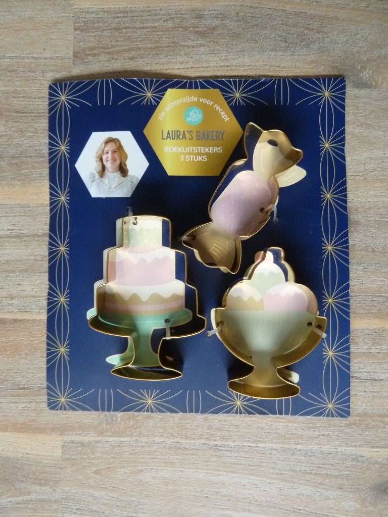 NIEUW uitsteekvormpjes koekjes LAURA'S BAKERY, Ophalen, Nieuw, Taarten of Cupcakes, Bakvorm