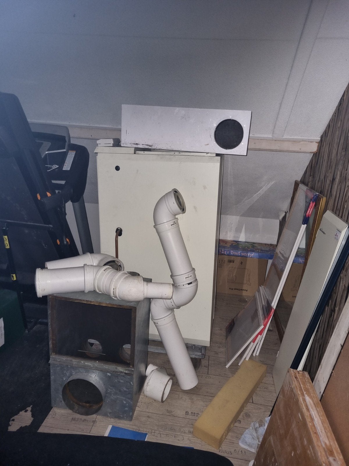 brnnk allure b16 luchtverwarming compleet met buizen., Ophalen, Gebruikt