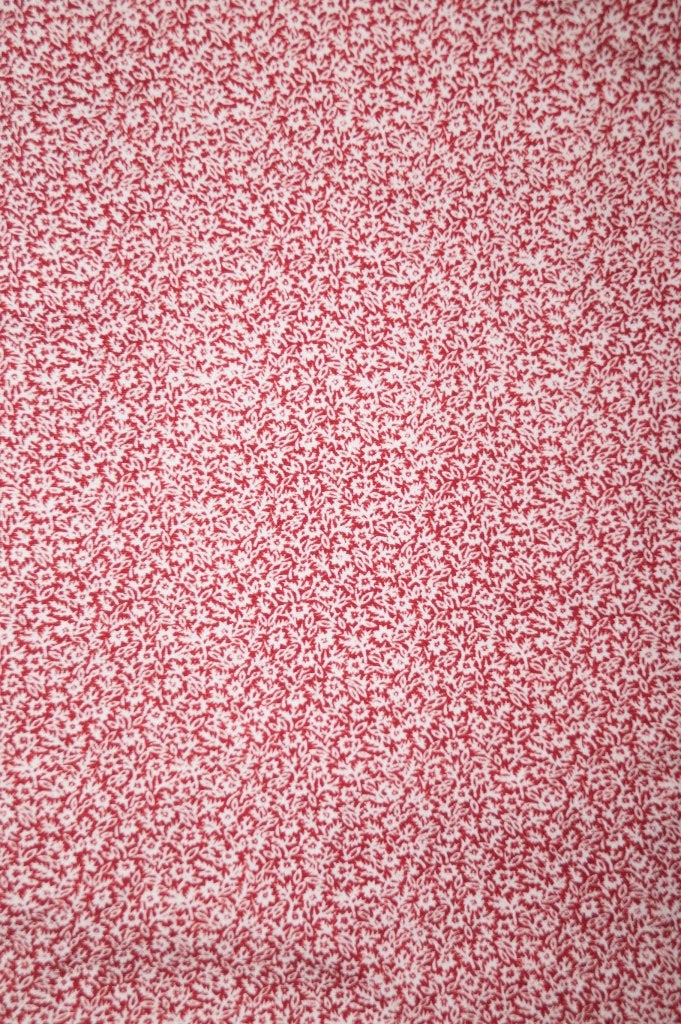 rood / wit gebloemde katoen, 2 grote stukken, 120 cm of meer, Ophalen of Verzenden, Zo goed als nieuw, Katoen