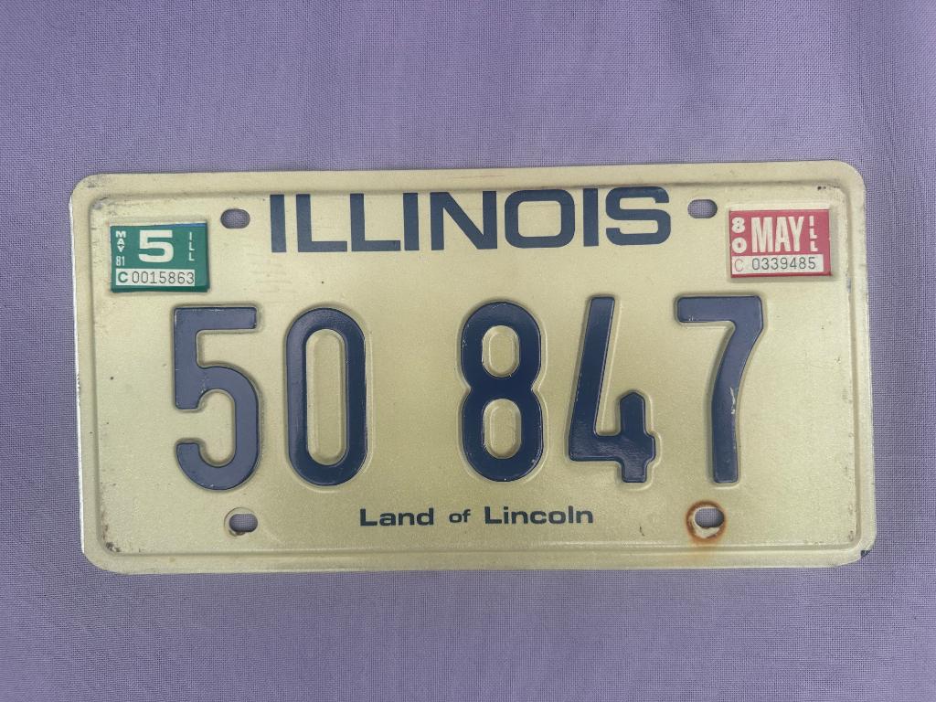 kentekenplaat Illinois (USA), Ophalen of Verzenden, Gebruikt