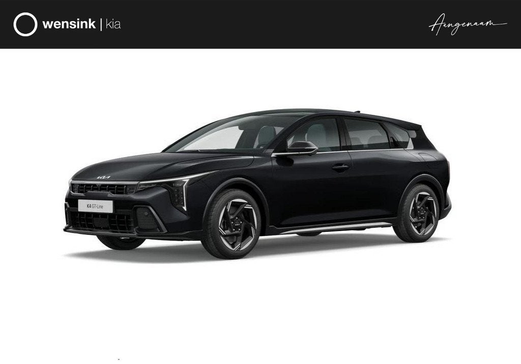 Kia K4 1.0 T-GDi MHEV GT-Line Launch Edition | Full LED-kopl, Auto's, Kia, Automatische klimaatregeling, Zwart, 1365 kg, Bedrijf