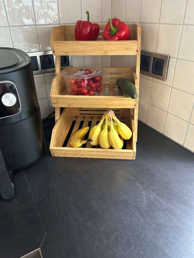 Fruit etagere, Huis en Inrichting, Ophalen, Zo goed als nieuw, Etagère, Hout