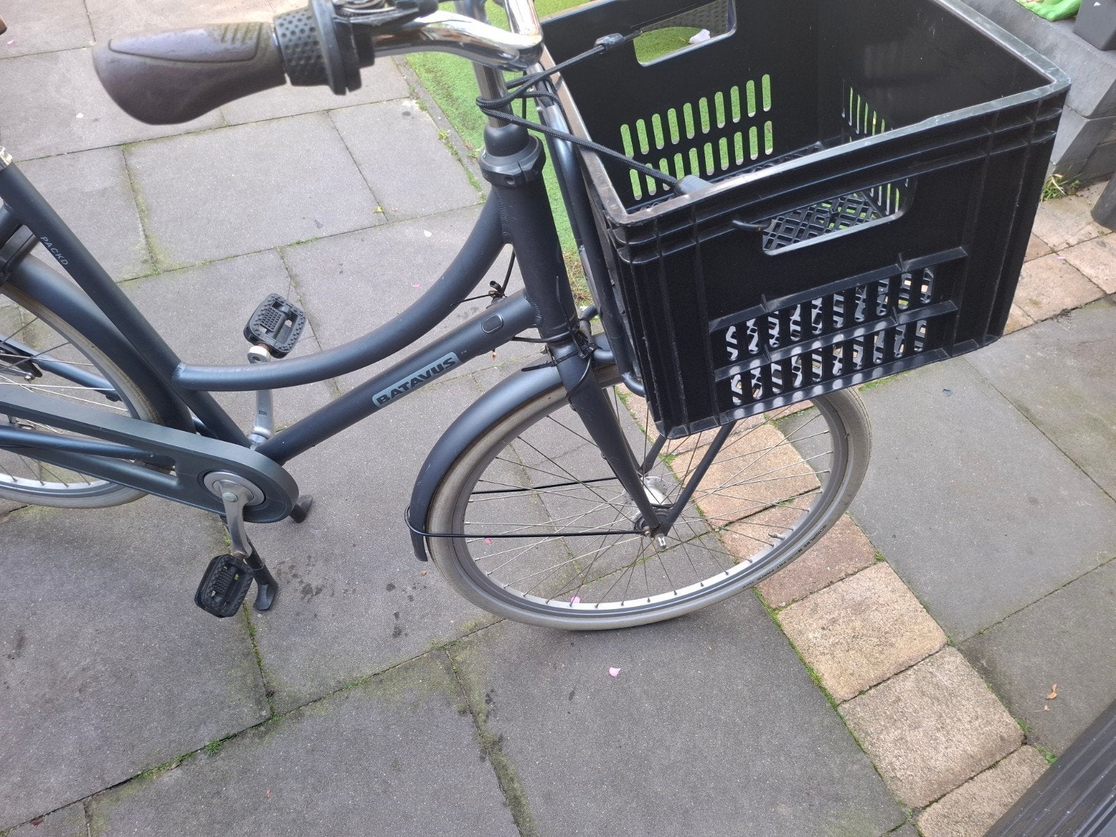 Bataven grijs, Fietsen en Brommers, Ophalen, Gebruikt, Batavus, Dames