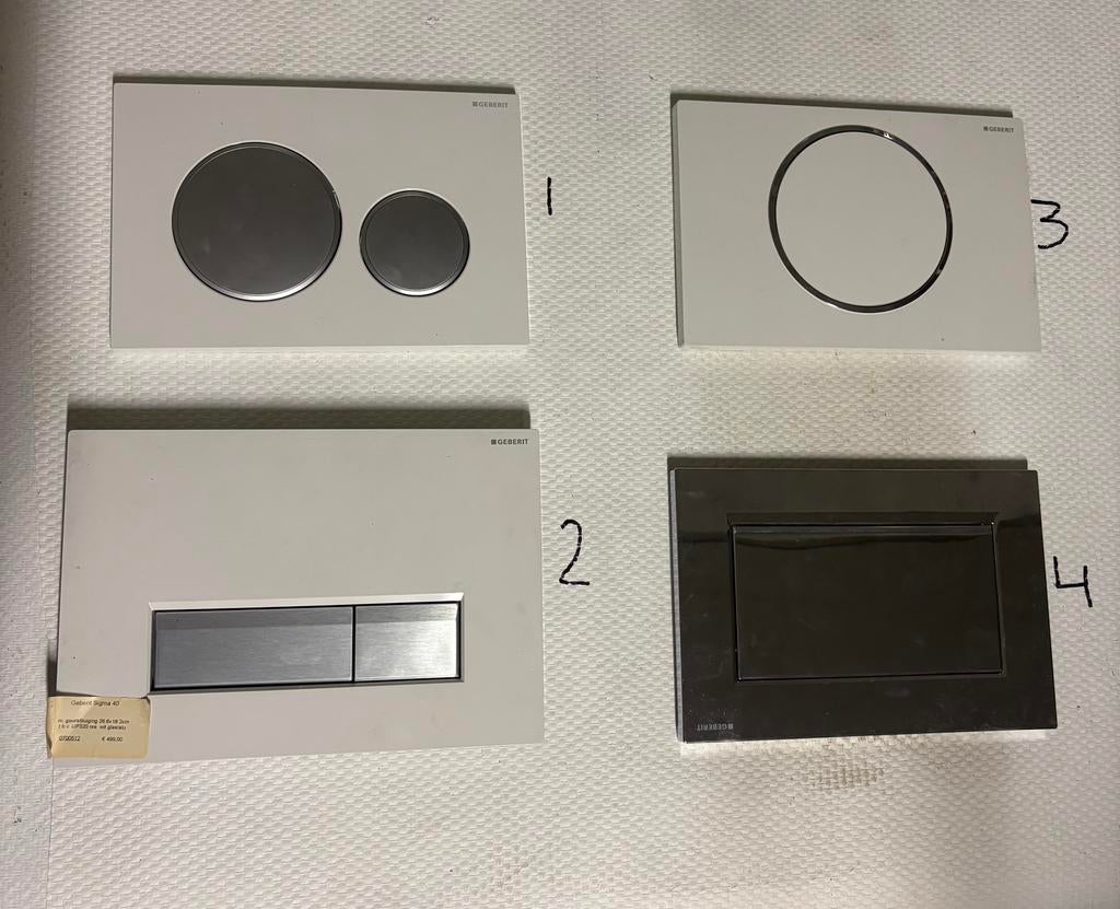 Diverse Geberit bedieningspanelen, Ophalen of Verzenden, Zo goed als nieuw, Toilet