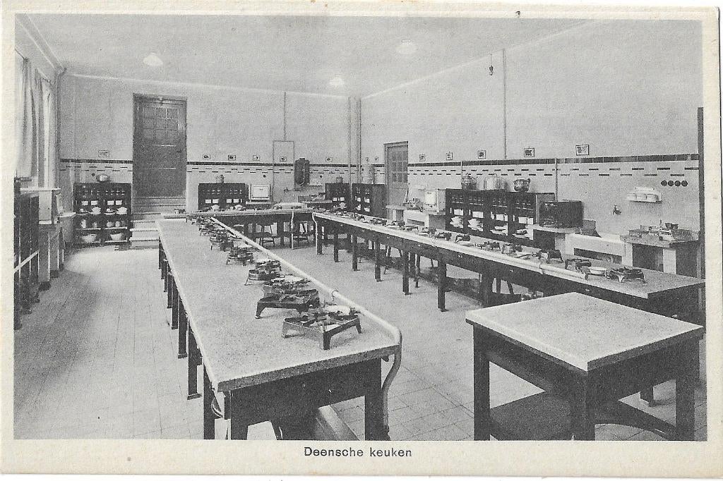 AK 's-Hertogenbosch - Huishoudschool Mariënburg Deense keuke, Verzenden, 1920 tot 1940, Ongelopen, Noord-Brabant