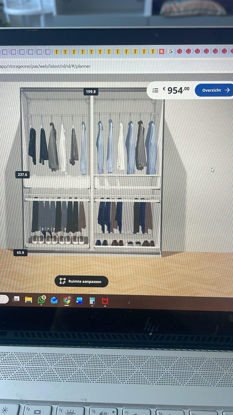 IKEA PAX Kast - Ruime Kledingkast met Spiegeldeuren, Ophalen, Overige materialen, 200 cm of meer, 150 tot 200 cm
