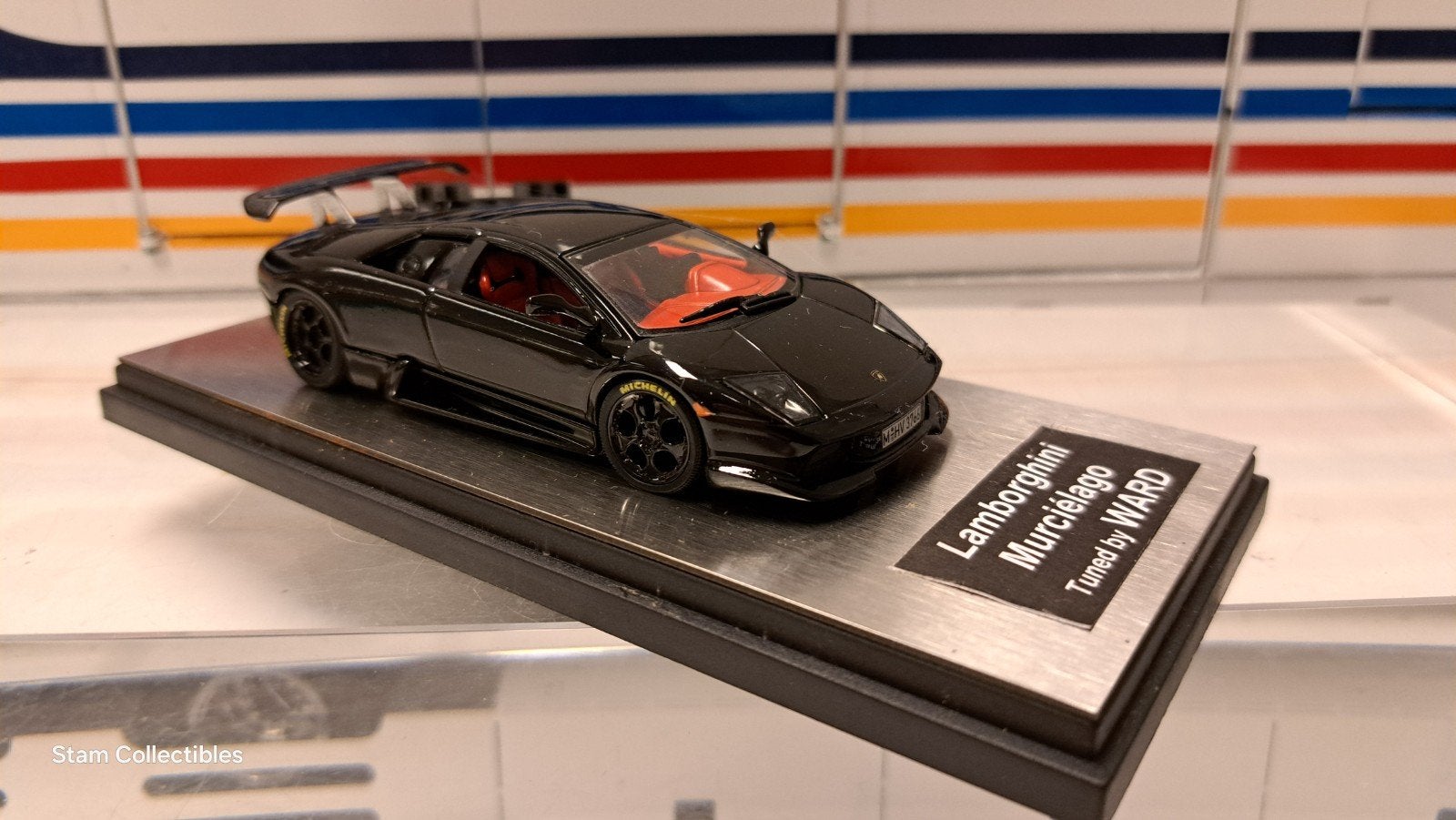 AUTOart Base Lamborghini Murcielago WARD Black, Overige merken, Auto, Ophalen of Verzenden, Zo goed als nieuw