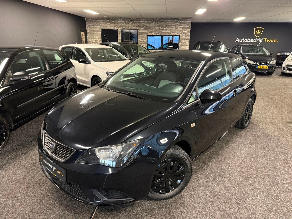SEAT Ibiza SC 1.2 style|airco|nieuwe ketting, Voorwielaandrijving, Stof, Gebruikt, Zwart