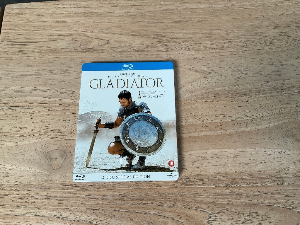 Gladiator - Blu-ray - 2 Disc special edition Steelbook, Ophalen of Verzenden, Zo goed als nieuw, Actie, Boxset